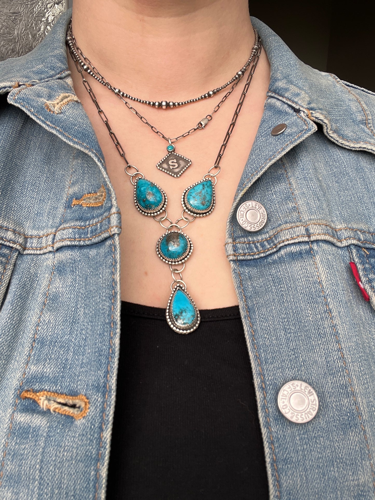 Turquoise Lariat Necklace