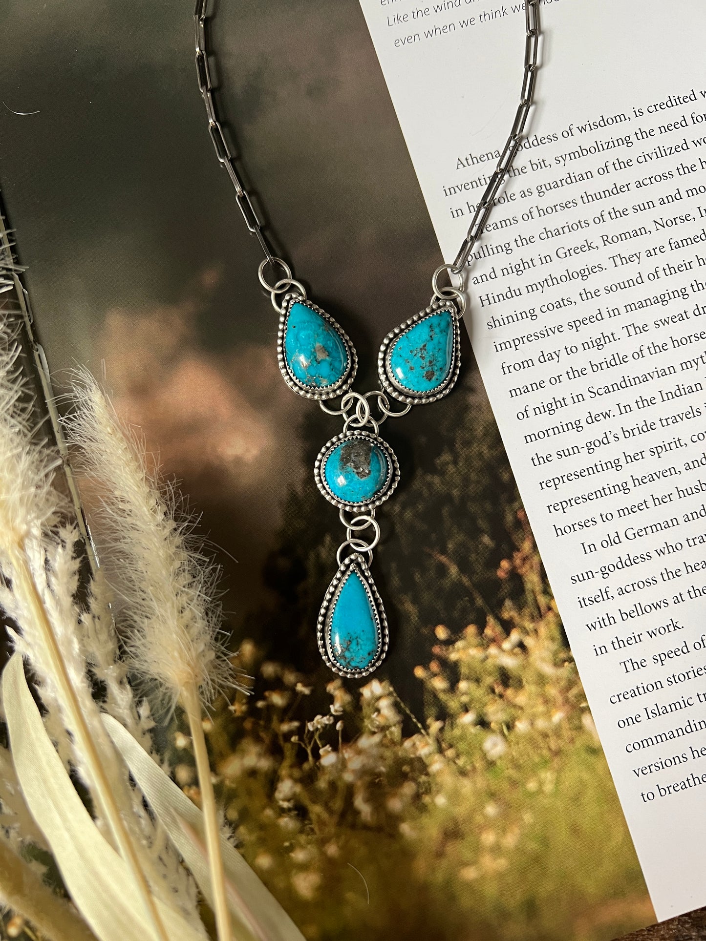 Turquoise Lariat Necklace