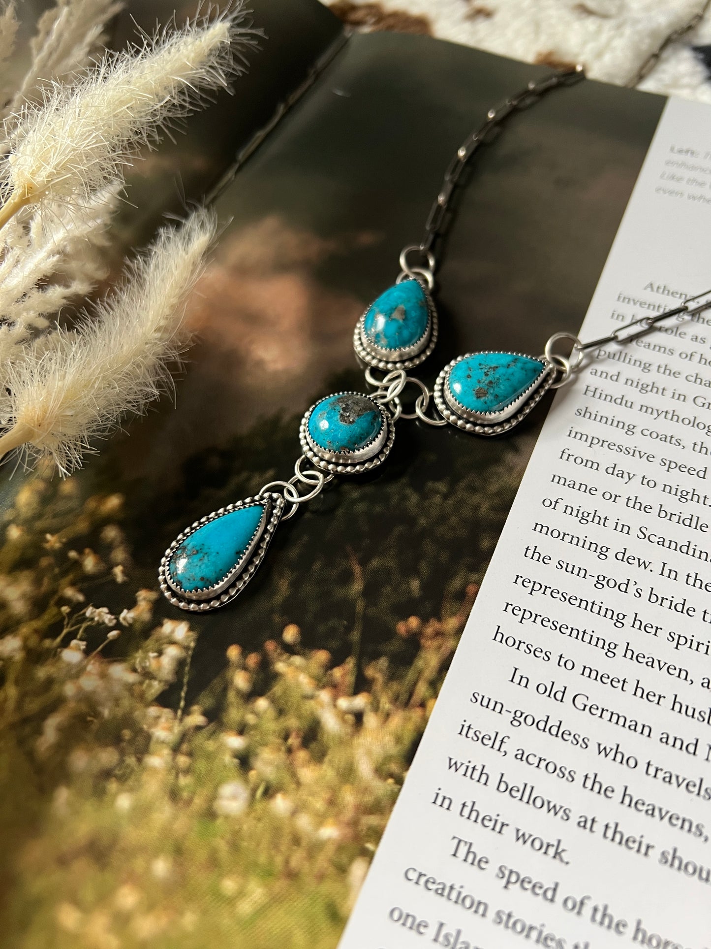 Turquoise Lariat Necklace